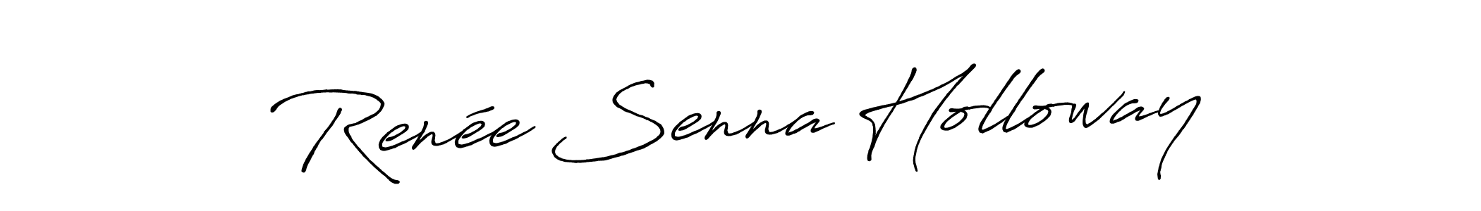 Create a beautiful signature design for name Renée Senna Holloway. With this signature (Antro_Vectra_Bolder) fonts, you can make a handwritten signature for free. Renée Senna Holloway signature style 7 images and pictures png