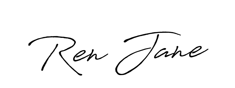 Make a beautiful signature design for name Ren Jane. With this signature (Antro_Vectra_Bolder) style, you can create a handwritten signature for free. Ren Jane signature style 7 images and pictures png