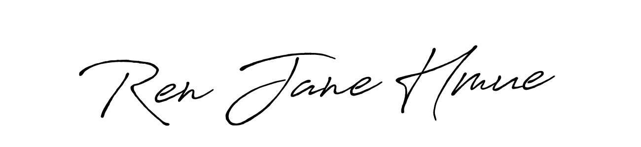 Design your own signature with our free online signature maker. With this signature software, you can create a handwritten (Antro_Vectra_Bolder) signature for name Ren Jane Hmue. Ren Jane Hmue signature style 7 images and pictures png