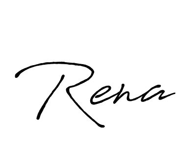 Make a beautiful signature design for name Rena. With this signature (Antro_Vectra_Bolder) style, you can create a handwritten signature for free. Rena signature style 7 images and pictures png