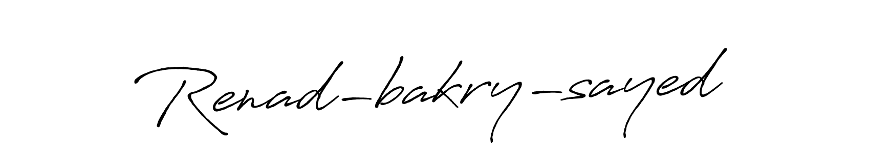 How to make Renad-bakry-sayed signature? Antro_Vectra_Bolder is a professional autograph style. Create handwritten signature for Renad-bakry-sayed name. Renad-bakry-sayed signature style 7 images and pictures png