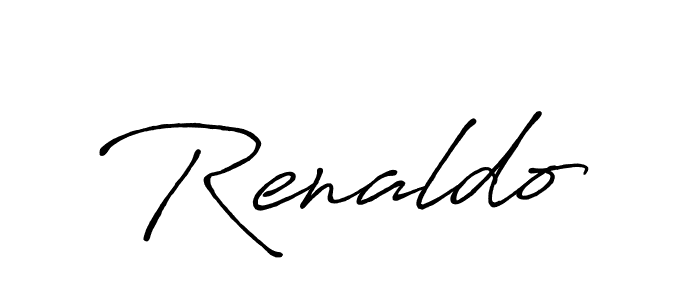 It looks lik you need a new signature style for name Renaldo. Design unique handwritten (Antro_Vectra_Bolder) signature with our free signature maker in just a few clicks. Renaldo signature style 7 images and pictures png