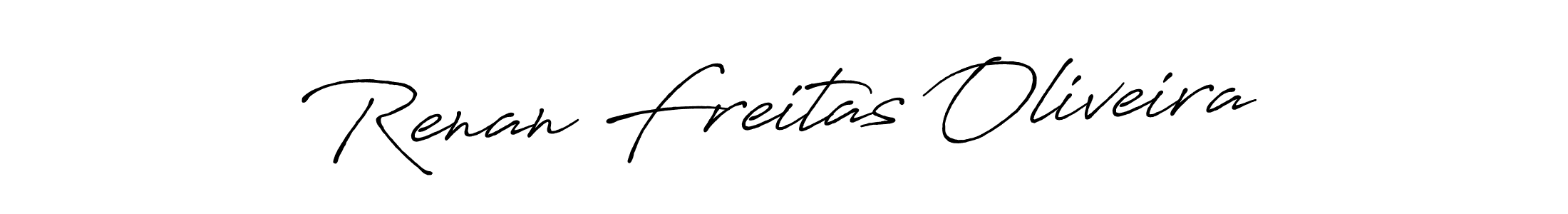 Make a beautiful signature design for name Renan Freitas Oliveira. With this signature (Antro_Vectra_Bolder) style, you can create a handwritten signature for free. Renan Freitas Oliveira signature style 7 images and pictures png