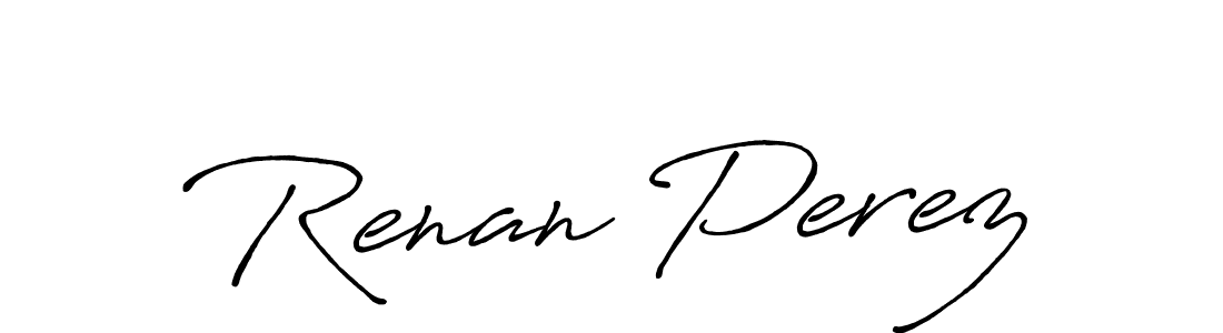 Also You can easily find your signature by using the search form. We will create Renan Perez name handwritten signature images for you free of cost using Antro_Vectra_Bolder sign style. Renan Perez signature style 7 images and pictures png