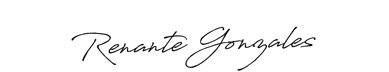 Use a signature maker to create a handwritten signature online. With this signature software, you can design (Antro_Vectra_Bolder) your own signature for name Renante Gonzales. Renante Gonzales signature style 7 images and pictures png
