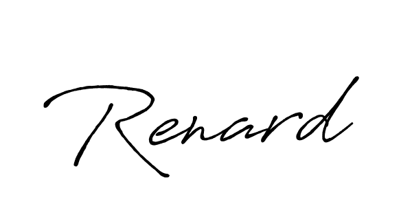 Design your own signature with our free online signature maker. With this signature software, you can create a handwritten (Antro_Vectra_Bolder) signature for name Renard. Renard signature style 7 images and pictures png