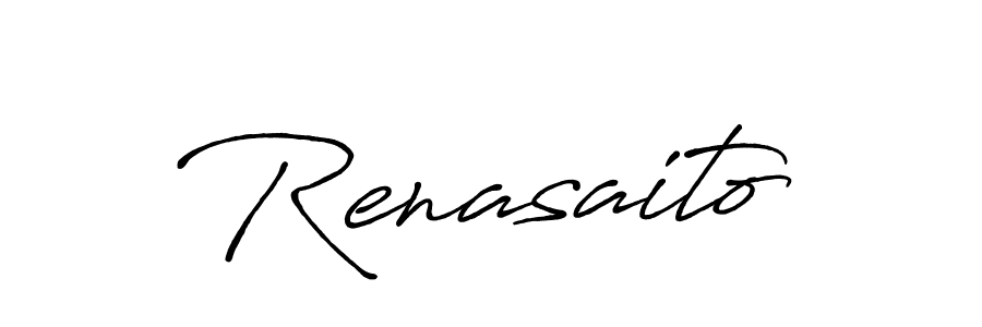 if you are searching for the best signature style for your name Renasaito. so please give up your signature search. here we have designed multiple signature styles  using Antro_Vectra_Bolder. Renasaito signature style 7 images and pictures png