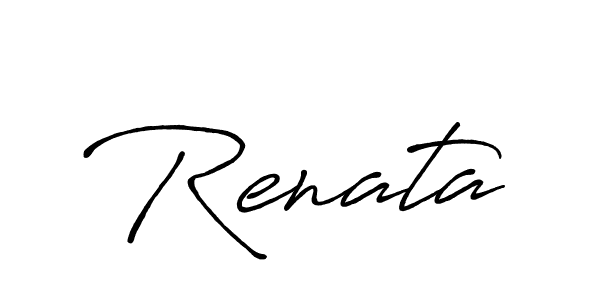 Create a beautiful signature design for name Renata. With this signature (Antro_Vectra_Bolder) fonts, you can make a handwritten signature for free. Renata signature style 7 images and pictures png