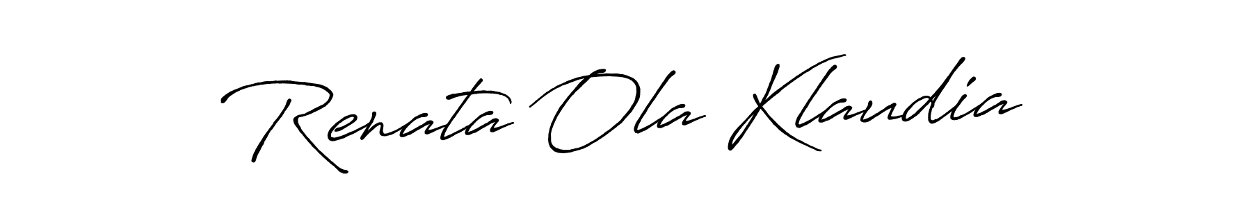 Make a beautiful signature design for name Renata Ola Klaudia. Use this online signature maker to create a handwritten signature for free. Renata Ola Klaudia signature style 7 images and pictures png