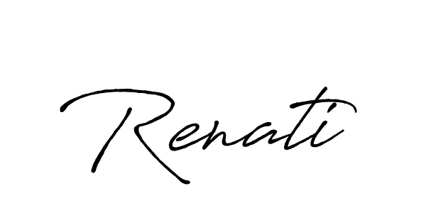 Design your own signature with our free online signature maker. With this signature software, you can create a handwritten (Antro_Vectra_Bolder) signature for name Renati. Renati signature style 7 images and pictures png