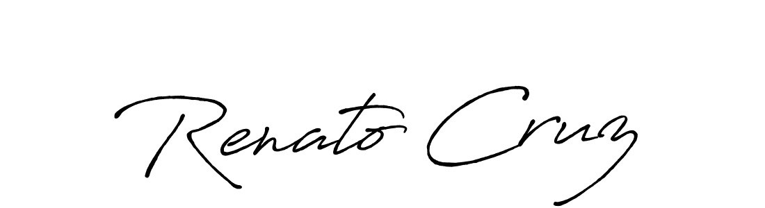 Renato Cruz stylish signature style. Best Handwritten Sign (Antro_Vectra_Bolder) for my name. Handwritten Signature Collection Ideas for my name Renato Cruz. Renato Cruz signature style 7 images and pictures png