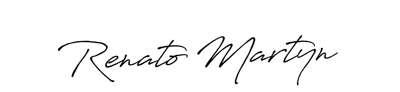 Create a beautiful signature design for name Renato Martyn. With this signature (Antro_Vectra_Bolder) fonts, you can make a handwritten signature for free. Renato Martyn signature style 7 images and pictures png