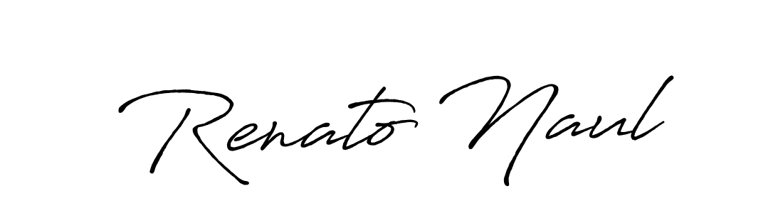 Renato Naul stylish signature style. Best Handwritten Sign (Antro_Vectra_Bolder) for my name. Handwritten Signature Collection Ideas for my name Renato Naul. Renato Naul signature style 7 images and pictures png