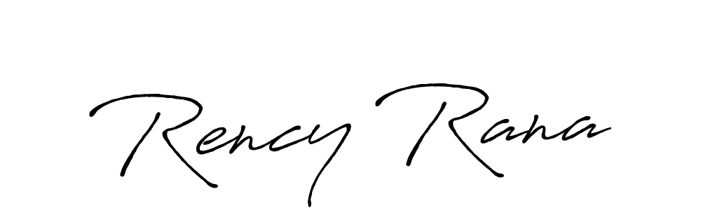 How to make Rency Rana signature? Antro_Vectra_Bolder is a professional autograph style. Create handwritten signature for Rency Rana name. Rency Rana signature style 7 images and pictures png