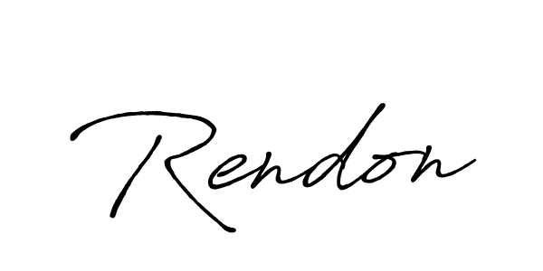 See photos of Rendon official signature by Spectra . Check more albums & portfolios. Read reviews & check more about Antro_Vectra_Bolder font. Rendon signature style 7 images and pictures png