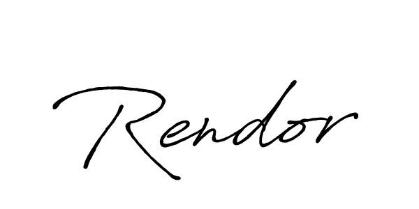 Make a beautiful signature design for name Rendor. Use this online signature maker to create a handwritten signature for free. Rendor signature style 7 images and pictures png