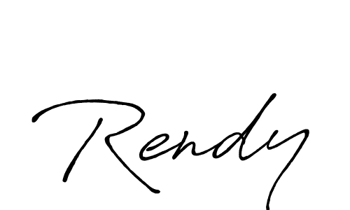 Also we have Rendy name is the best signature style. Create professional handwritten signature collection using Antro_Vectra_Bolder autograph style. Rendy signature style 7 images and pictures png