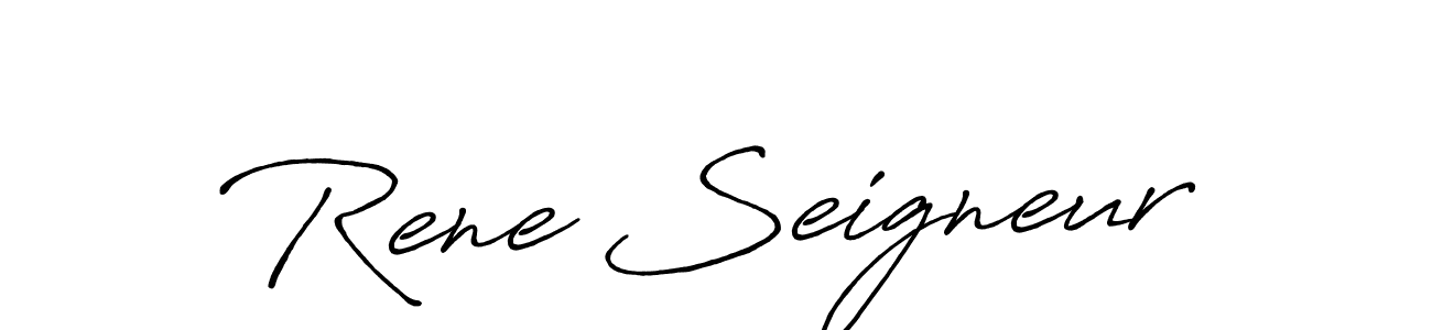 Best and Professional Signature Style for Rene Seigneur. Antro_Vectra_Bolder Best Signature Style Collection. Rene Seigneur signature style 7 images and pictures png