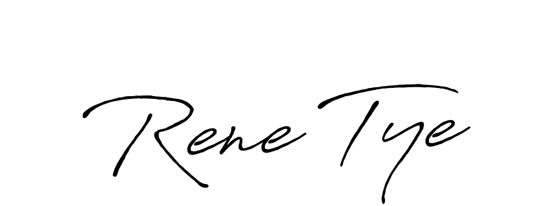 Design your own signature with our free online signature maker. With this signature software, you can create a handwritten (Antro_Vectra_Bolder) signature for name Rene Tye. Rene Tye signature style 7 images and pictures png