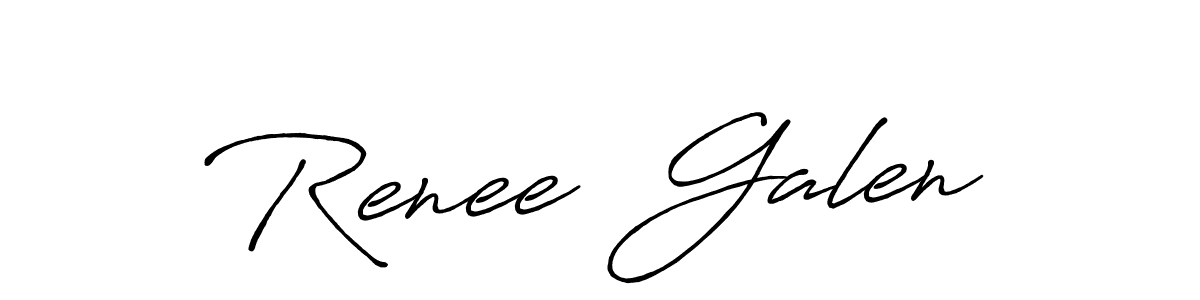Also You can easily find your signature by using the search form. We will create Renee  Galen name handwritten signature images for you free of cost using Antro_Vectra_Bolder sign style. Renee  Galen signature style 7 images and pictures png