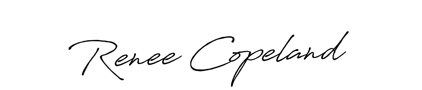 Create a beautiful signature design for name Renee Copeland. With this signature (Antro_Vectra_Bolder) fonts, you can make a handwritten signature for free. Renee Copeland signature style 7 images and pictures png