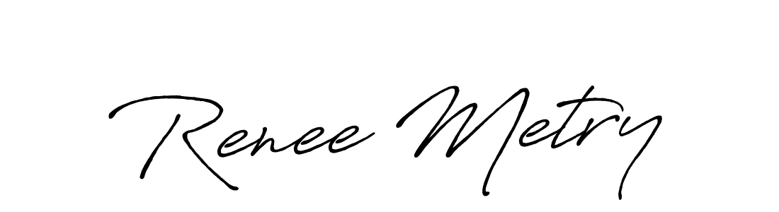 if you are searching for the best signature style for your name Renee Metry. so please give up your signature search. here we have designed multiple signature styles  using Antro_Vectra_Bolder. Renee Metry signature style 7 images and pictures png