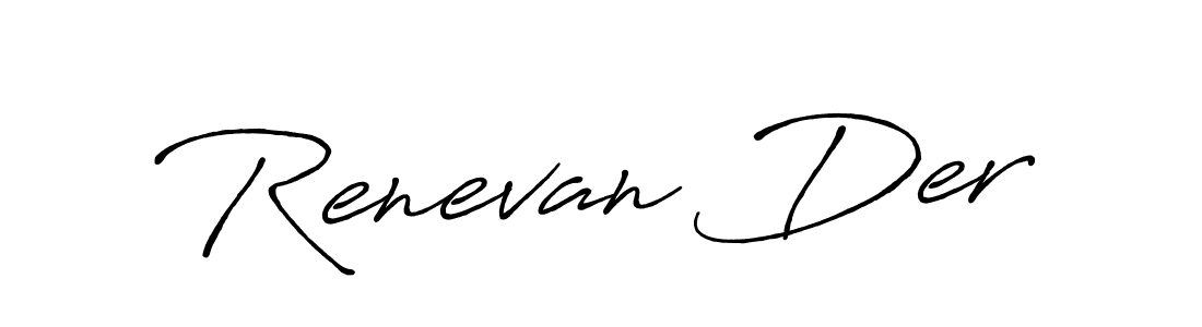 Antro_Vectra_Bolder is a professional signature style that is perfect for those who want to add a touch of class to their signature. It is also a great choice for those who want to make their signature more unique. Get Renevan Der name to fancy signature for free. Renevan Der signature style 7 images and pictures png