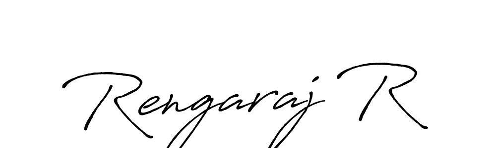 Rengaraj R stylish signature style. Best Handwritten Sign (Antro_Vectra_Bolder) for my name. Handwritten Signature Collection Ideas for my name Rengaraj R. Rengaraj R signature style 7 images and pictures png