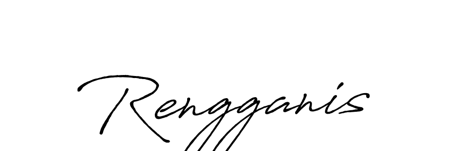 This is the best signature style for the Rengganis name. Also you like these signature font (Antro_Vectra_Bolder). Mix name signature. Rengganis signature style 7 images and pictures png