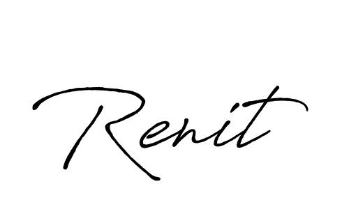 Also we have Renit name is the best signature style. Create professional handwritten signature collection using Antro_Vectra_Bolder autograph style. Renit signature style 7 images and pictures png