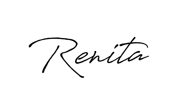 Make a short Renita signature style. Manage your documents anywhere anytime using Antro_Vectra_Bolder. Create and add eSignatures, submit forms, share and send files easily. Renita signature style 7 images and pictures png