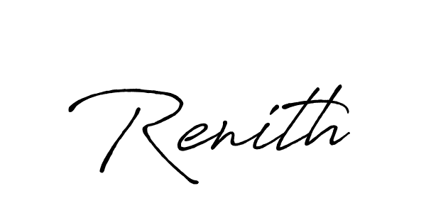 if you are searching for the best signature style for your name Renith. so please give up your signature search. here we have designed multiple signature styles  using Antro_Vectra_Bolder. Renith signature style 7 images and pictures png