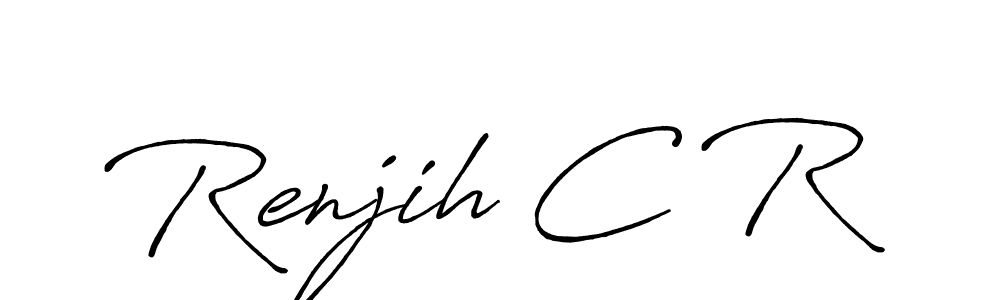 Once you've used our free online signature maker to create your best signature Antro_Vectra_Bolder style, it's time to enjoy all of the benefits that Renjih C R name signing documents. Renjih C R signature style 7 images and pictures png