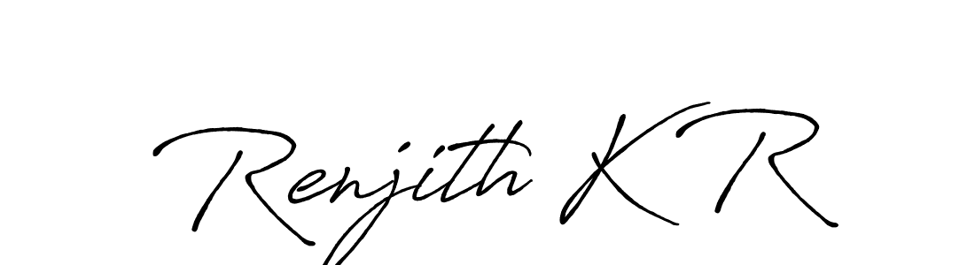 You should practise on your own different ways (Antro_Vectra_Bolder) to write your name (Renjith K R) in signature. don't let someone else do it for you. Renjith K R signature style 7 images and pictures png