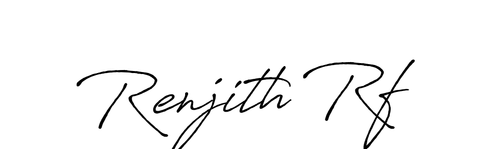 Create a beautiful signature design for name Renjith Rf. With this signature (Antro_Vectra_Bolder) fonts, you can make a handwritten signature for free. Renjith Rf signature style 7 images and pictures png