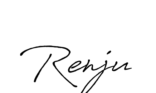 Design your own signature with our free online signature maker. With this signature software, you can create a handwritten (Antro_Vectra_Bolder) signature for name Renju. Renju signature style 7 images and pictures png