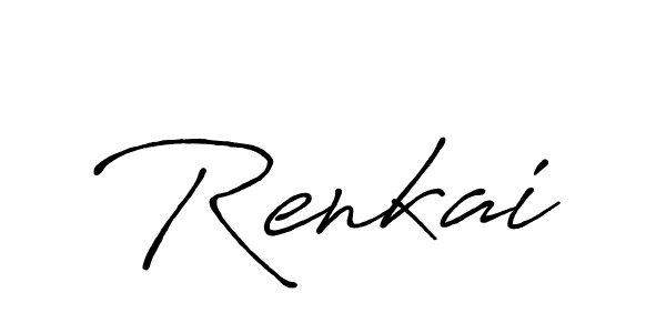 The best way (Antro_Vectra_Bolder) to make a short signature is to pick only two or three words in your name. The name Renkai include a total of six letters. For converting this name. Renkai signature style 7 images and pictures png