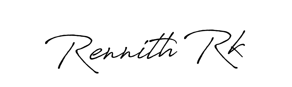 It looks lik you need a new signature style for name Rennith Rk. Design unique handwritten (Antro_Vectra_Bolder) signature with our free signature maker in just a few clicks. Rennith Rk signature style 7 images and pictures png