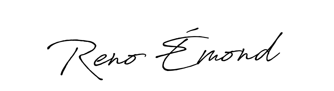 How to make Reno Émond signature? Antro_Vectra_Bolder is a professional autograph style. Create handwritten signature for Reno Émond name. Reno Émond signature style 7 images and pictures png