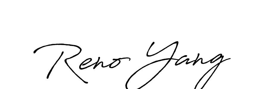 Make a beautiful signature design for name Reno Yang. Use this online signature maker to create a handwritten signature for free. Reno Yang signature style 7 images and pictures png