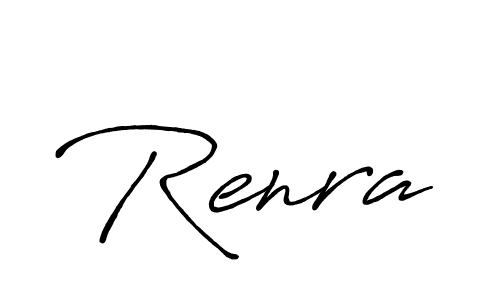 Also You can easily find your signature by using the search form. We will create Renra name handwritten signature images for you free of cost using Antro_Vectra_Bolder sign style. Renra signature style 7 images and pictures png