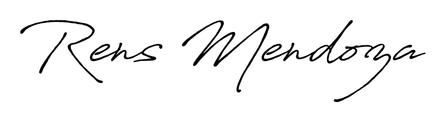 A stylish, flowing autograph style designed for name Rens Mendoza using Antro_Vectra_Bolder typography. Perfect for digital creative projects. Rens Mendoza signature style 7 images and pictures png