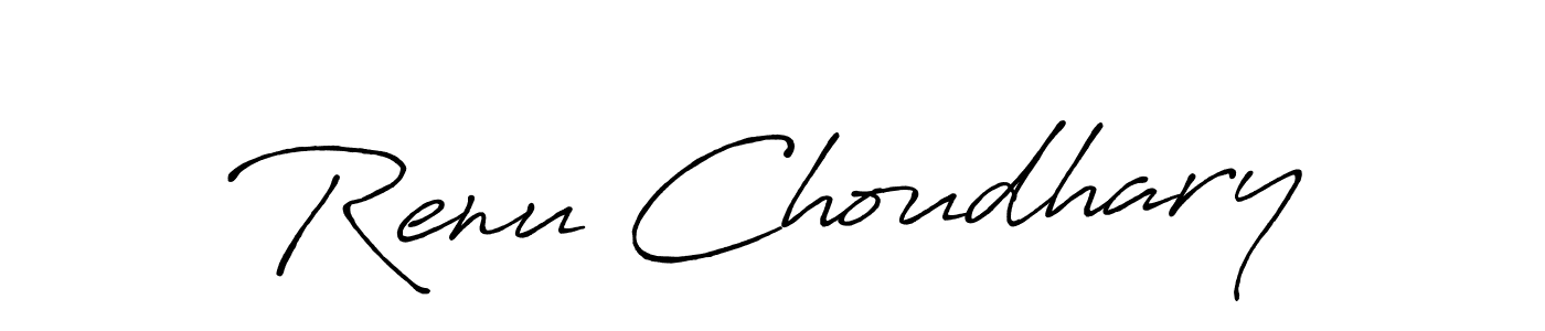 Also we have Renu Choudhary name is the best signature style. Create professional handwritten signature collection using Antro_Vectra_Bolder autograph style. Renu Choudhary signature style 7 images and pictures png