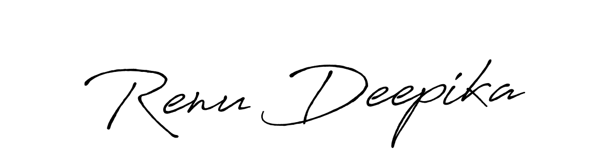 Similarly Antro_Vectra_Bolder is the best handwritten signature design. Signature creator online .You can use it as an online autograph creator for name Renu Deepika. Renu Deepika signature style 7 images and pictures png