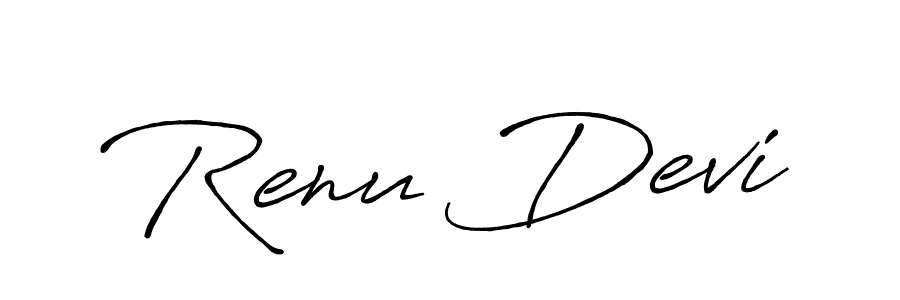 Renu Devi stylish signature style. Best Handwritten Sign (Antro_Vectra_Bolder) for my name. Handwritten Signature Collection Ideas for my name Renu Devi. Renu Devi signature style 7 images and pictures png