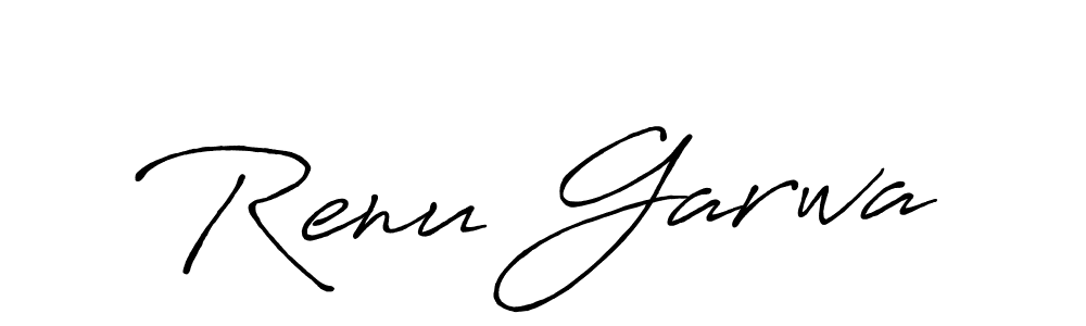 Renu Garwa stylish signature style. Best Handwritten Sign (Antro_Vectra_Bolder) for my name. Handwritten Signature Collection Ideas for my name Renu Garwa. Renu Garwa signature style 7 images and pictures png