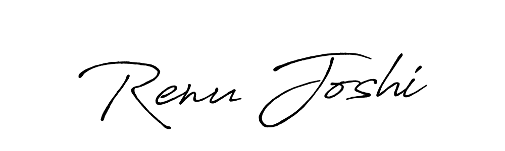 Create a beautiful signature design for name Renu Joshi. With this signature (Antro_Vectra_Bolder) fonts, you can make a handwritten signature for free. Renu Joshi signature style 7 images and pictures png