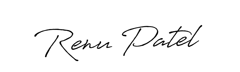 Design your own signature with our free online signature maker. With this signature software, you can create a handwritten (Antro_Vectra_Bolder) signature for name Renu Patel. Renu Patel signature style 7 images and pictures png