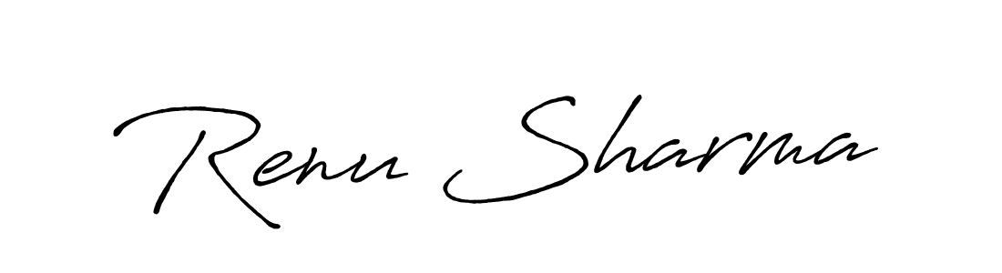 It looks lik you need a new signature style for name Renu Sharma. Design unique handwritten (Antro_Vectra_Bolder) signature with our free signature maker in just a few clicks. Renu Sharma signature style 7 images and pictures png