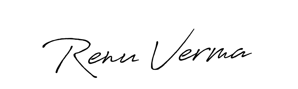 The best way (Antro_Vectra_Bolder) to make a short signature is to pick only two or three words in your name. The name Renu Verma include a total of six letters. For converting this name. Renu Verma signature style 7 images and pictures png